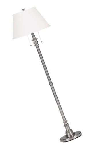 Kenroy Home 30438BS Spyglass Floor Lamp, Brushed Steel