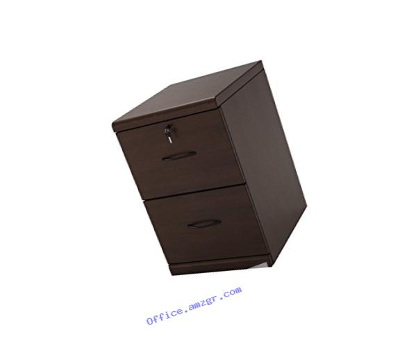 Z-Line Designs 2-Drawer Vertical File Espresso Cabinet with Black Accents