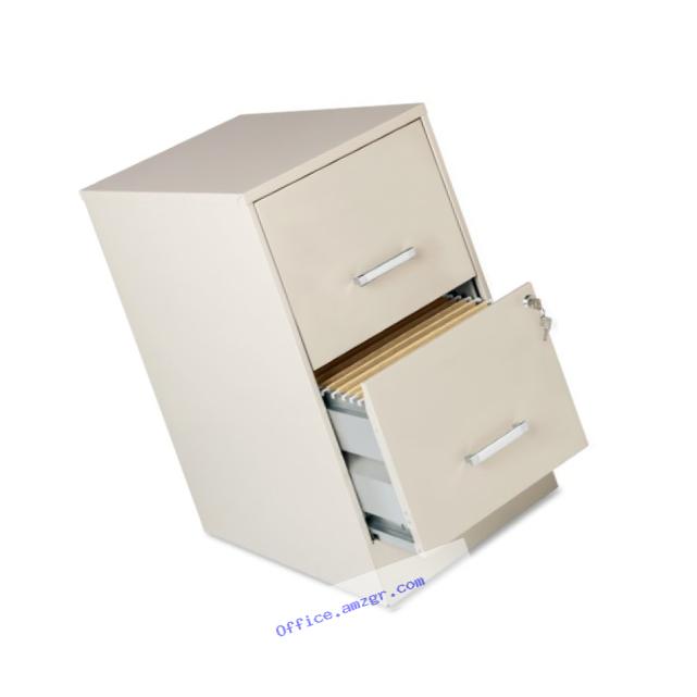 Lorell 16870 2-Drawer Mobile File Cabinet, 22-Inch