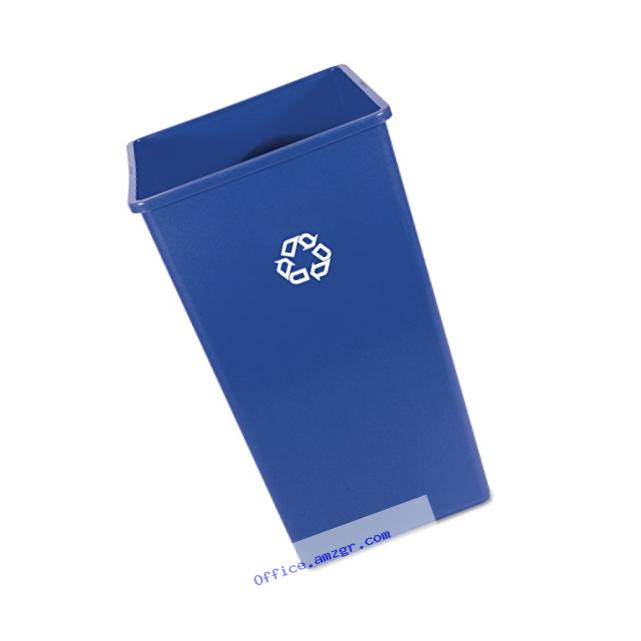 Rubbermaid Commercial Recycle Bin, 50 Gallon, Blue, FG395973BLUE