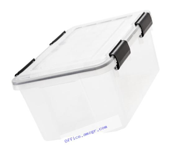 IRIS  Weathertight Storage Box, 19 Quart - Clear