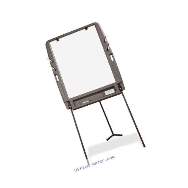 Iceberg ICE30227 Portable Flipchart Easel with Dry Erase Whiteboard Surface, Blow-molded Plastic Frame, 35