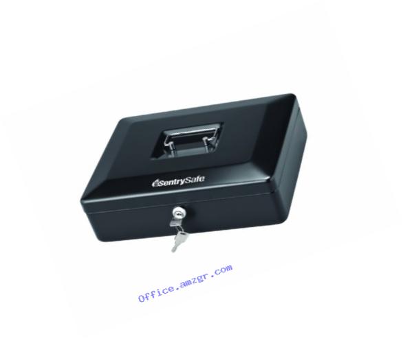 SentrySafe Cash Box, Locking Cash Box With Money Tray, Medium, CB-12