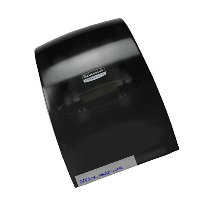 Sanitouch Hard Roll Paper Towel Dispenser (09990), Hands-Free Pull Dispensing, Smoke / Black
