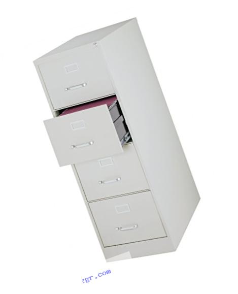 Office Dimensions Commercial 4 Drawer Legal Width Vertical File Cabinet, 26.5