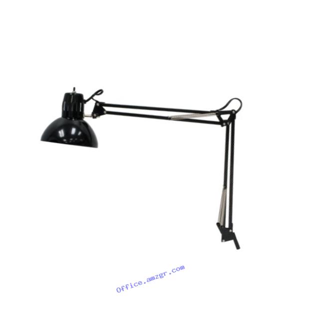 Studio Designs 12022 Swing Arm Lamp with 13-watt CFL Bulb, Black