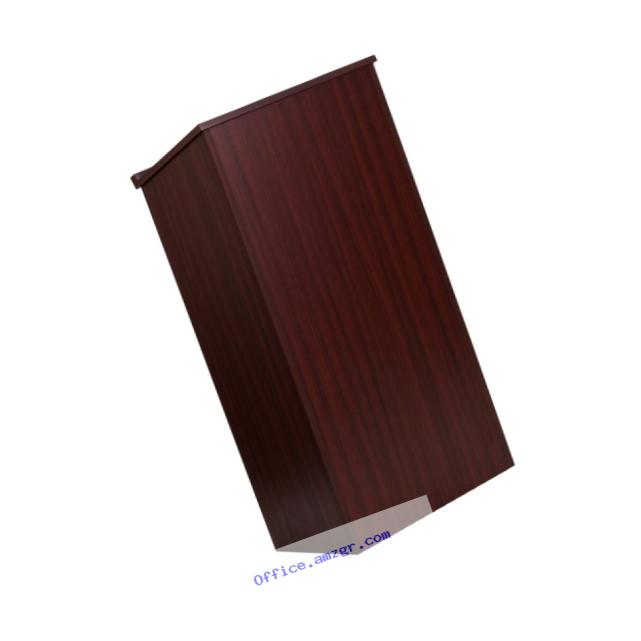 Flash Furniture Stand-Up Wood Lectern in Mahogany