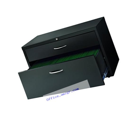Hirsh Modular Lateral Credenza Box/File, Charcoal, Solid