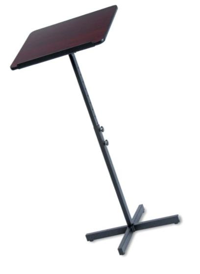 Safco Products 8921MH Adjustable Speaker Lectern Stand, Mahogany