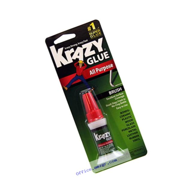 Krazy Glue KG92548R Instant Krazy Glue 0.18-Ounce All Purpose Brush