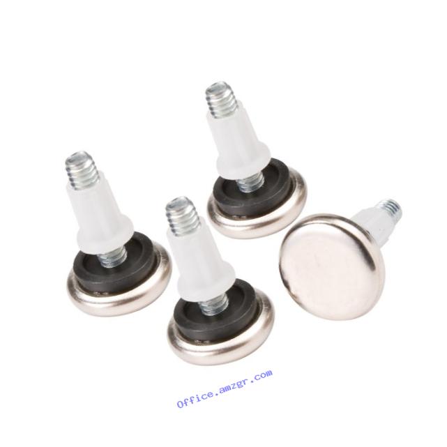 SoftTouch Screw In Leveling Glides for Straight Wooden Furniture Legs - 7/8