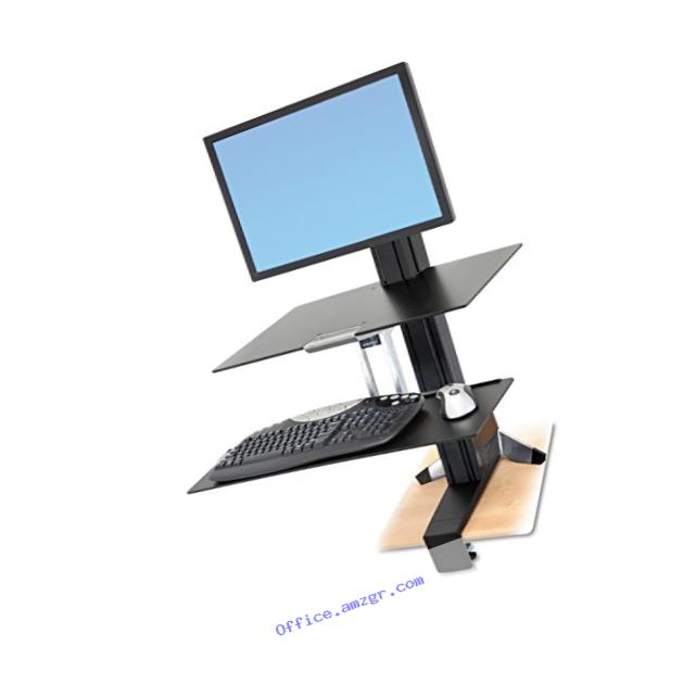 Ergotron WorkFit-S Single HD Workstation with Worksurface+ (33-351-200)