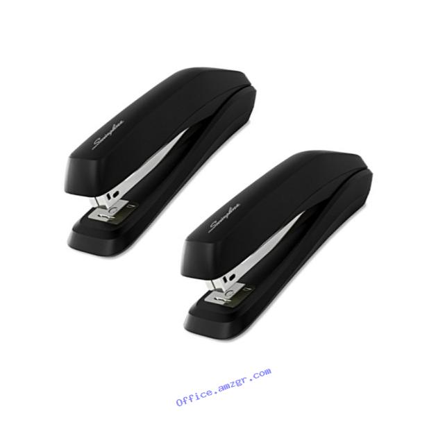Swingline Staplers, Standard, Eco Version, 15 Sheet Capacity, Black, 2 Pack (S7054501AZ)