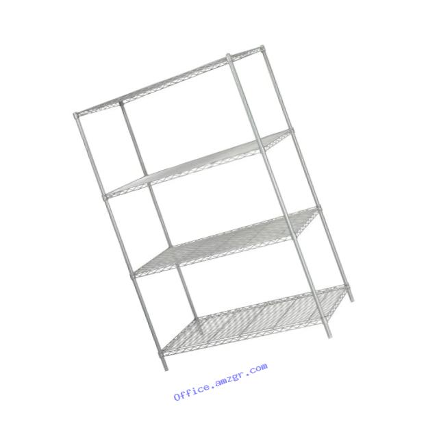 Safco Products 5294GR Industrial Wire Shelving Starter Unit 48