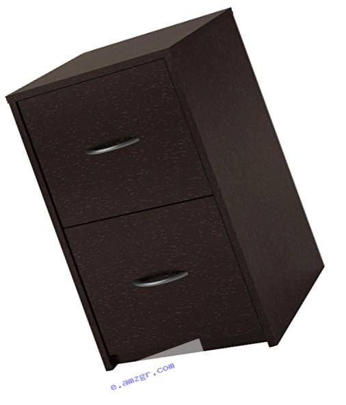 Altra Core 2 Drawer File Cabinet, Espresso