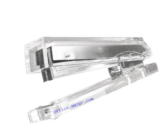 Kantek  Acrylic Stapler, Fits full strip of Standard Staples, 2 1/2 x 6 x 1 1/4 Inches , Clear (AD80)