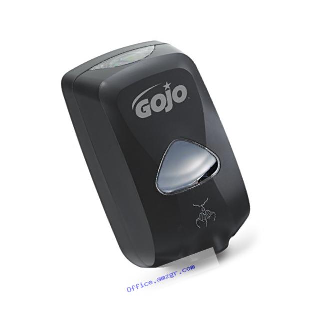 GOJO 273012 TFX Foam Soap Dispenser, 1200ml, 4 1/10w x 6d x 10 3/5h, Black