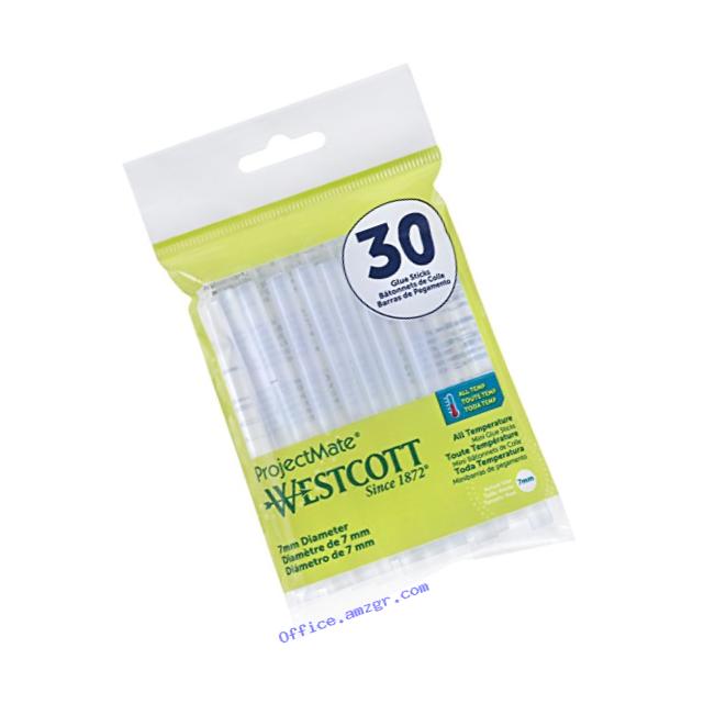 Westcott Premium All Temperature Mini Glue Sticks, 30-Pack (16837)