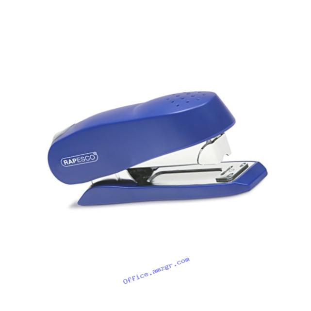 Rapesco Luna Half Strip Executive Desktop Stapler, 50-Sheet Capacity, Blue (0237)