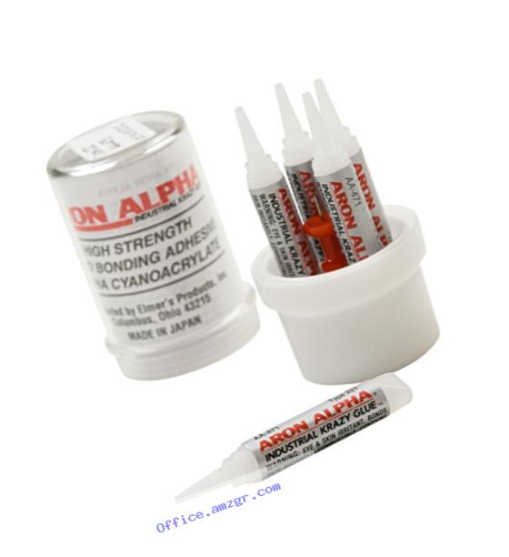 Aron Alpha Type 221 (2 cps viscosity) Fast Set Instant Adhesive, 10 g Capsule, 5 Tubes x 2 g (0.07 oz)