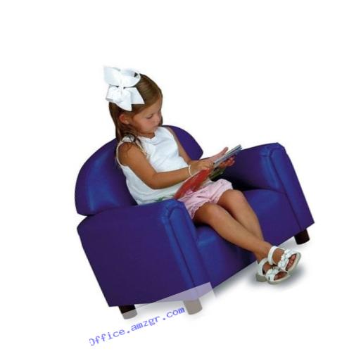 Brand New World Preschool Premium Vinyl Upholstery Chair - Blue