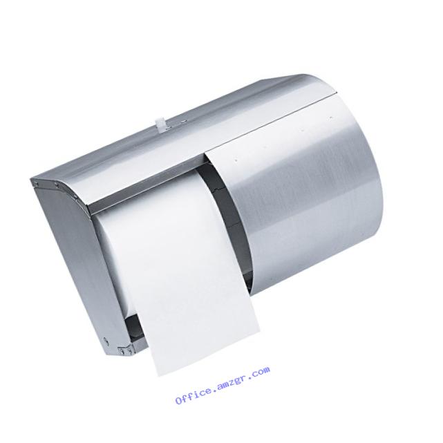 Kimberly-Clark Professional 09606 Coreless Double Roll Tissue Dispenser, 7 1/10 x 10 1/10 x 6 2/5, Stainless Steel