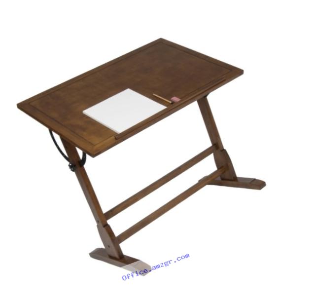 STUDIO DESIGNS 42in Vintage Drafting Table / Rustic Oak 13305