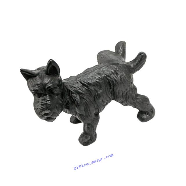 Design Toscano Naughty Peeing Scotty Dog Die-Cast Iron Bookend and Doorstop
