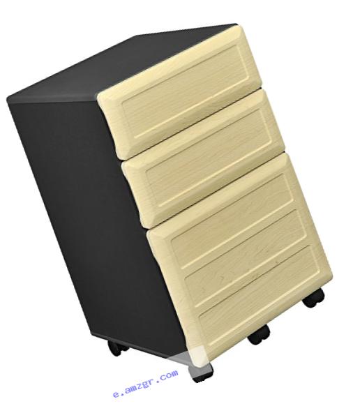 Altra Benjamin Mobile File Cabinet, Natural/Gray