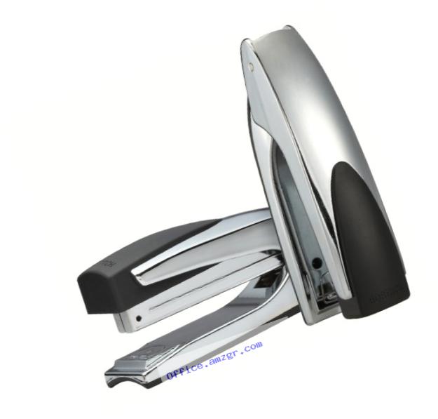Bostitch Premium Metal Executive Stand-Up Desktop Stapler, Chrome (B3000)