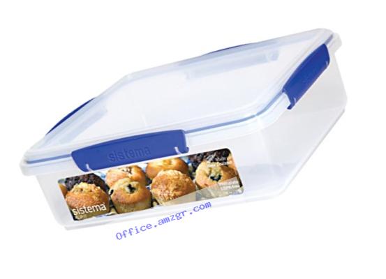 Sistema Klip It Collection Bakery Box Food Storage Container, 14.75 Cup
