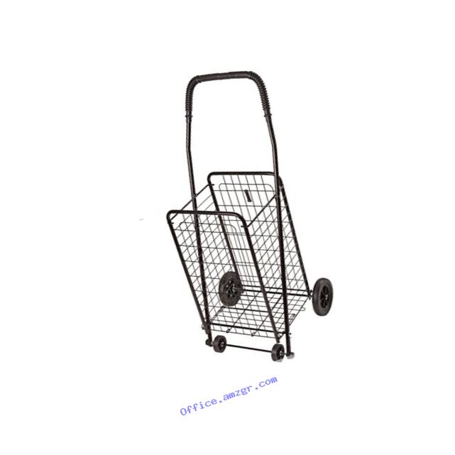 DMI Shopping Trolley, Folding Shopping Cart, Compact, Lightweight Folding Cart, Black