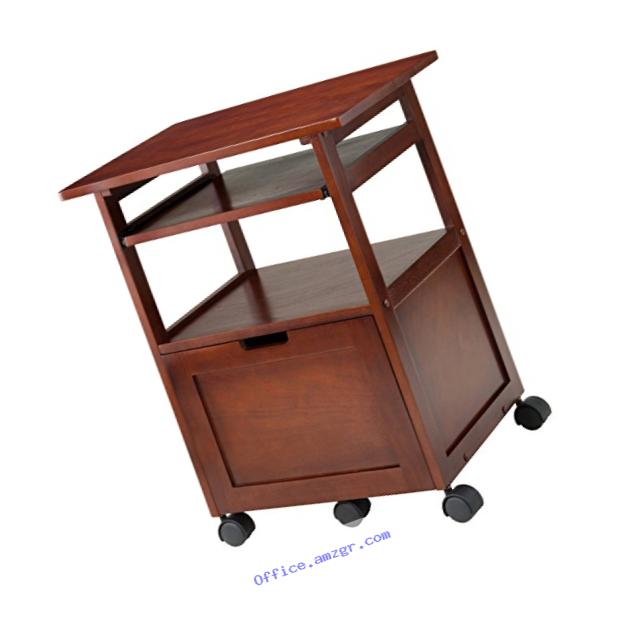 Winsome Wood Piper Work Cart/Printer Stand with Key board
