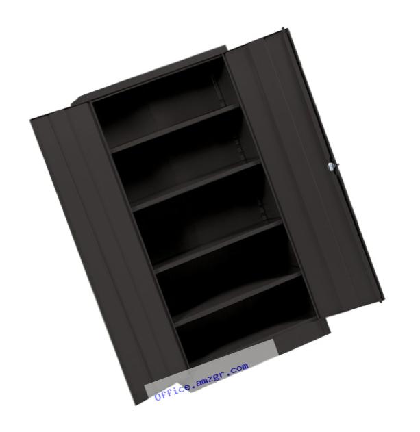Sandusky Lee RTA7000-09 Black Steel SnapIt Storage Cabinet, 4 Adjustable Shelves, 72