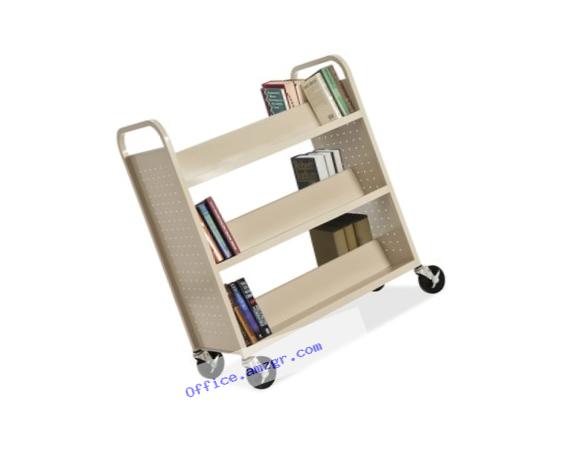 Lorell Double-sided Book Cart