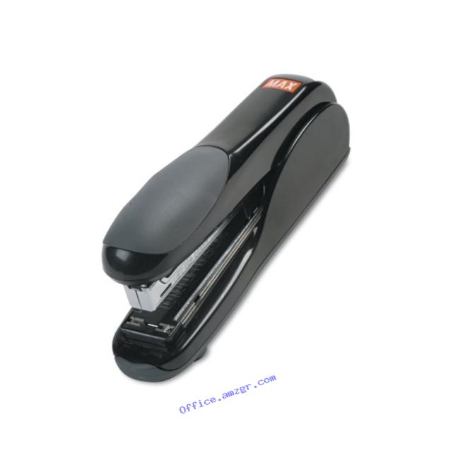 Max Flat-Clinch Black Standard Stapler with 30 Sheet Capacity (HD-50DFBK)