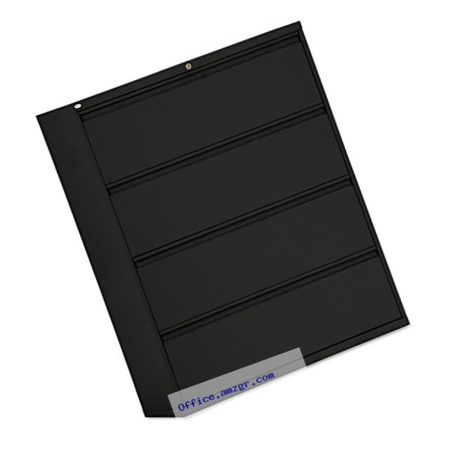 Alera LF4254BL 4-Drawer Lateral File Cabinet, 42 x 19-1/4 x 53-1/4-Inch, Black