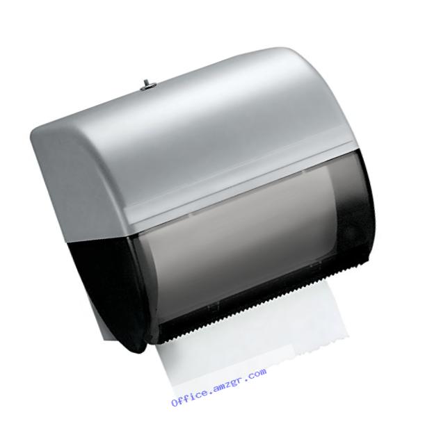 Kimberly Clark Omni Roll Paper Towel Dispenser (09746), Compact, Manual, 10.5??? x 10??? x 10???, Smoke (Black), 1 / Order