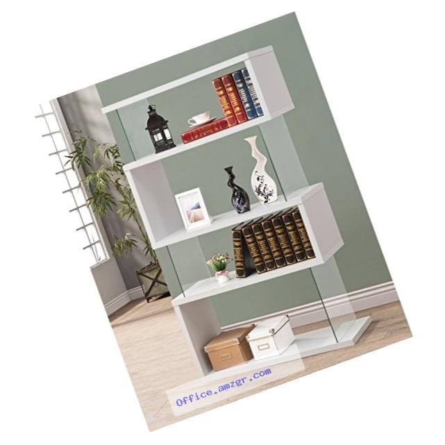 Coaster Bookshelf, White