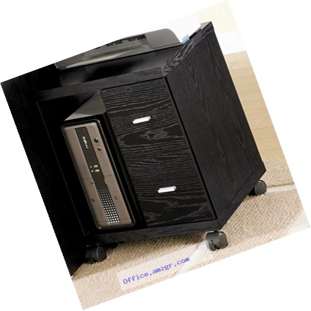 Coaster Peel 2 Drawer Computer Stand in Black