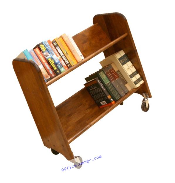 Catskill Craftsmen Rol-Rack with Tilted Shelves, Walnut Stained Birch