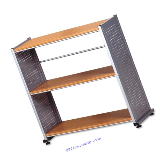 Mayline Small Office - Home Office Accent Shelving (3-Shelf) In Metalic Gray Paint,
