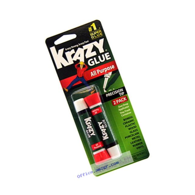 Krazy Glue KG517 Instant Krazy Glue All Purpose 0.07-Ounce, 2-Pack