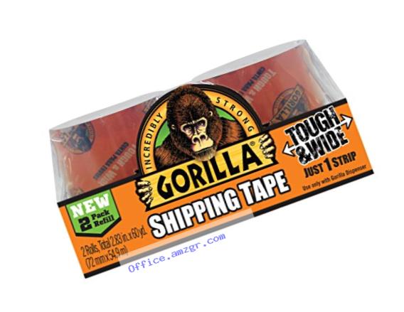 Gorilla Packaging Tape Tough & Wide Refill, 2.83