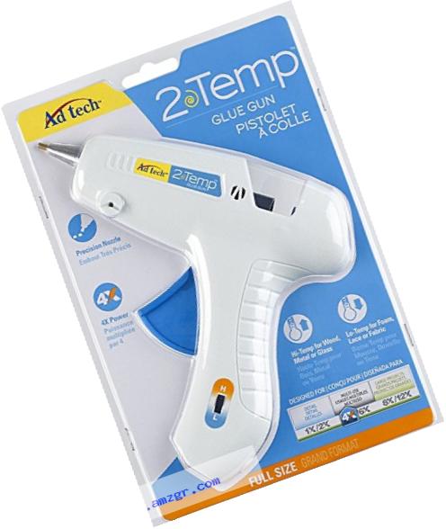 AdTech Two Temp Hot Glue Gun for Crafting and DIY/ Two Temperature/Dual Temp for Heavy-Duty AND Delicate projects/Item #0453