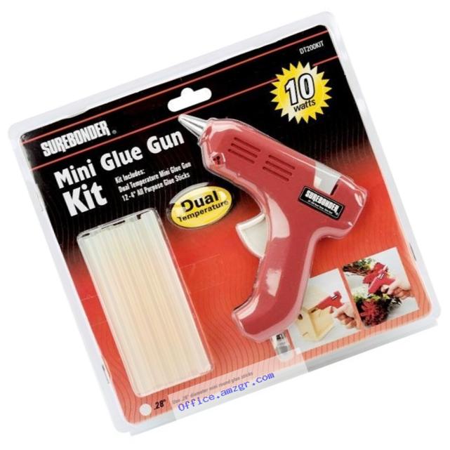 Dual Temperature Mini Glue Gun kit, Red
